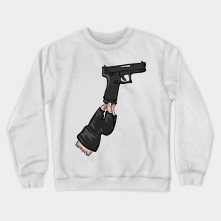 italian pistol joke Crewneck Sweatshirt